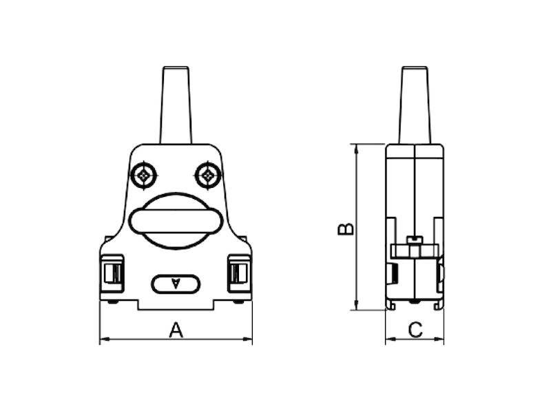 Encitech Connectors AB DTZK15-RG-K D-Sub Gehäuse 15 polig Vollmetall Kabelausgang oben-2