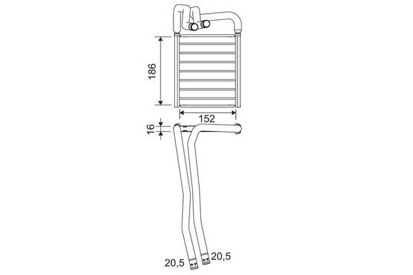 Valeo 811605 Wärmetauscher, Innenraumheizung