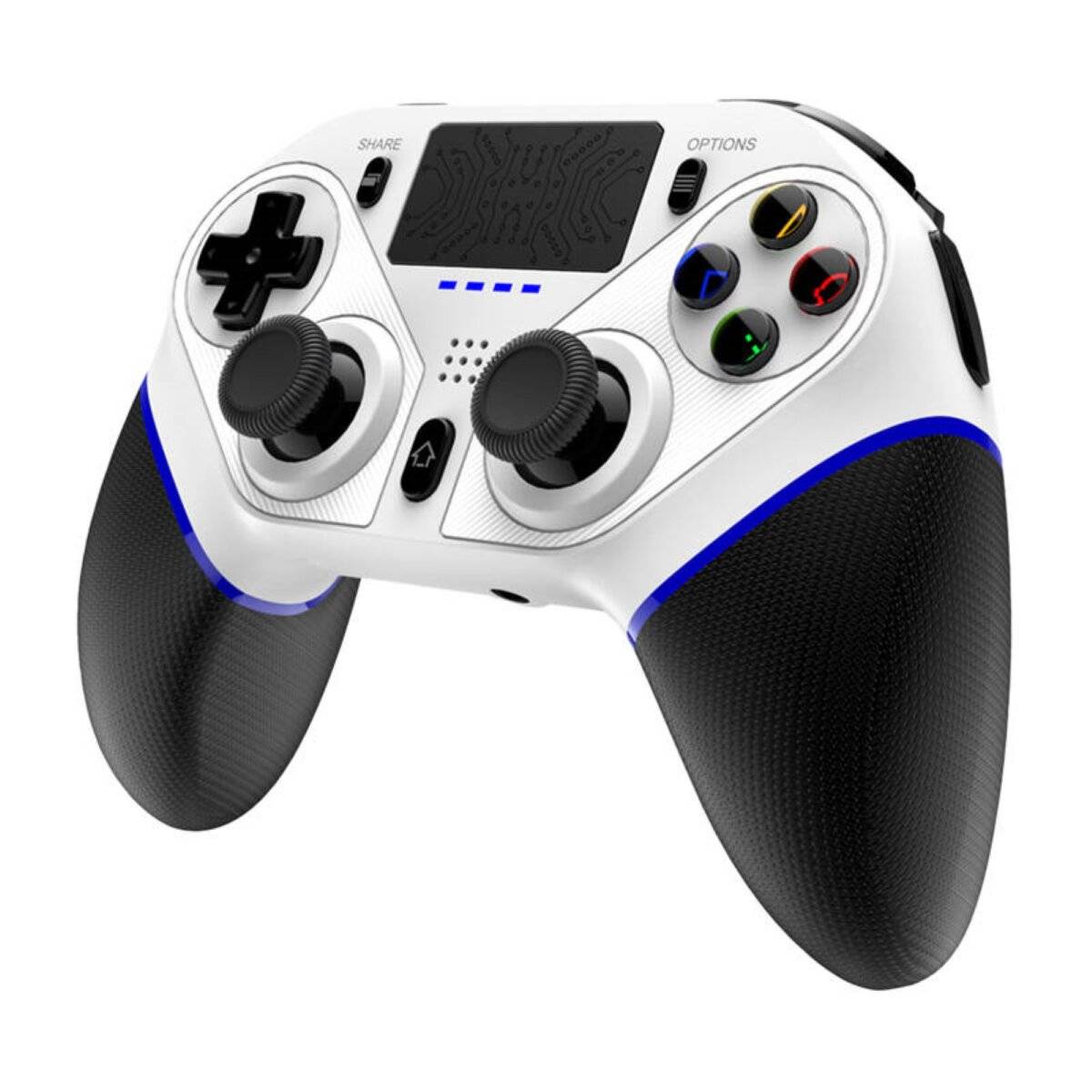 Kabelloser Gaming-Controller in Weiß mit LED-Beleuchtung & Lautsprecher-0