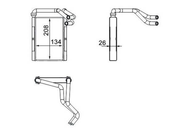 Mahle AH273000S Wärmetauscher, Innenraumheizung