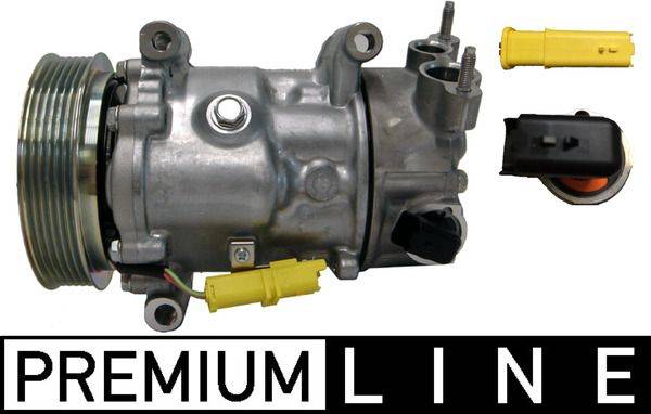 Klimakompressor 12 V Ø 110 mm MAHLE passend für u.a. CITROËN DS3-0