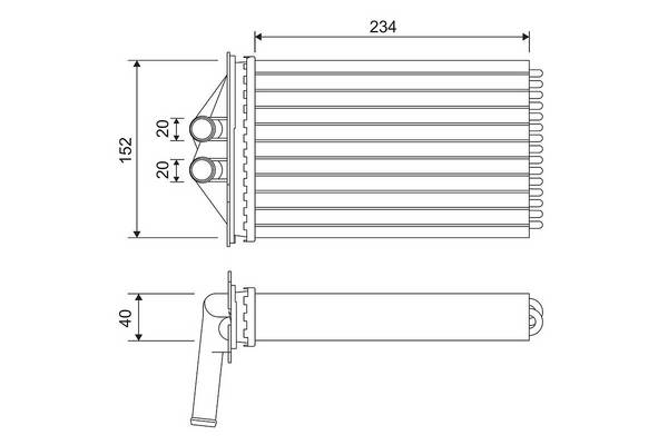 Valeo 715306 Wärmetauscher, Innenraumheizung