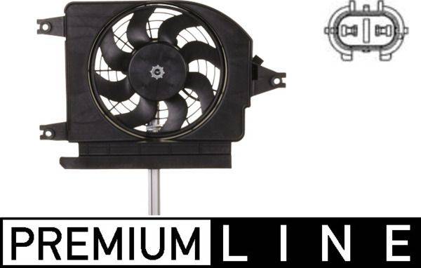 Lüfter Klimakondensator 12 V 100 W Ø 120 mm mit Rahmen MAHLE für u.a. KIA RIO-1