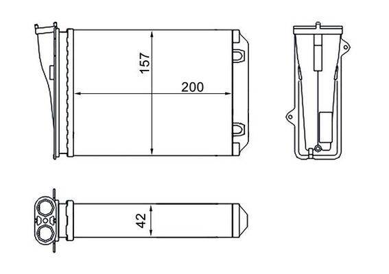 Mahle AH274000S Wärmetauscher, Innenraumheizung-0