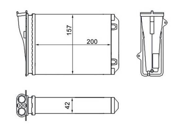 Mahle AH274000S Wärmetauscher, Innenraumheizung