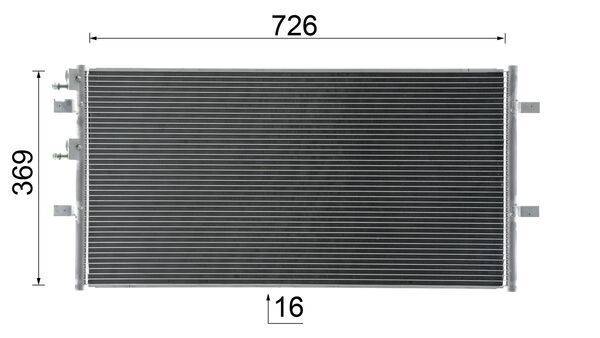Mahle AC695000S Kondensator, Klimaanlage-2