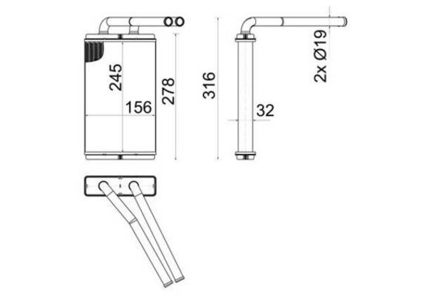 Mahle AH268000S Wärmetauscher, Innenraumheizung
