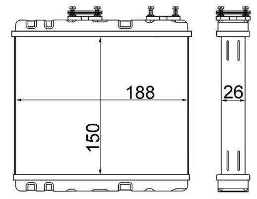 Mahle AH247000S Wärmetauscher, Innenraumheizung-0