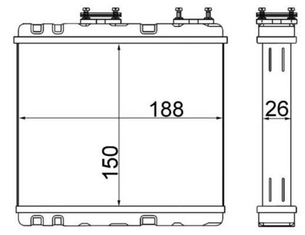 Mahle AH247000S Wärmetauscher, Innenraumheizung