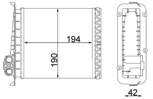 Mahle AH106000S Wärmetauscher, Innenraumheizung