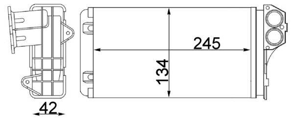 Mahle AH88000S Wärmetauscher, Innenraumheizung