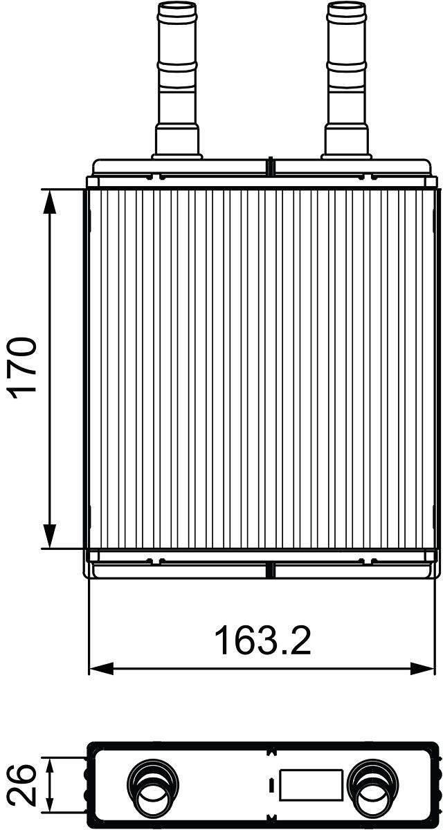 Valeo 812409 Wärmetauscher, Innenraumheizung-0