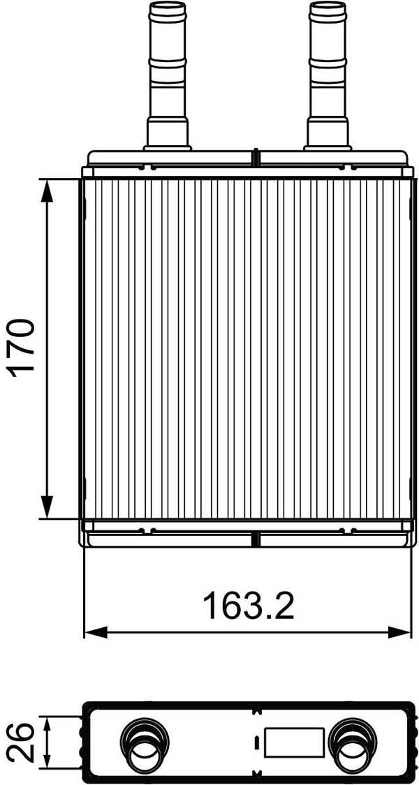 Valeo 812409 Wärmetauscher, Innenraumheizung