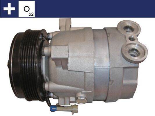 Klimakompressor 12 V Ø 126 mm MAHLE passend für u.a. OPEL OMEGA-0