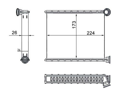 Mahle AH269000S Wärmetauscher, Innenraumheizung-0