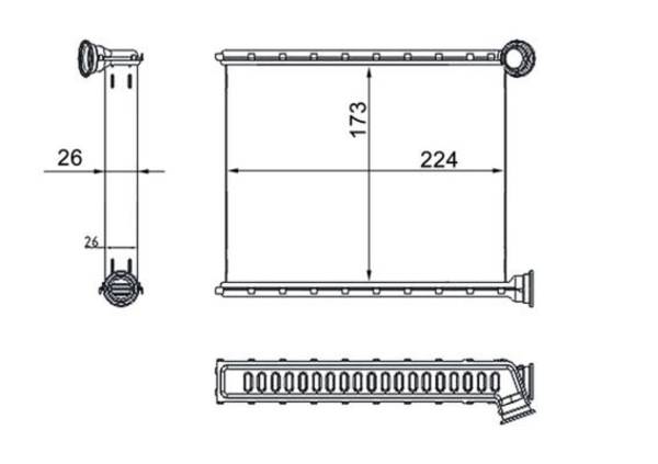 Mahle AH269000S Wärmetauscher, Innenraumheizung