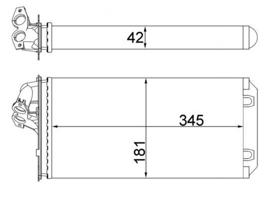 Mahle AH64000S Wärmetauscher, Innenraumheizung-0