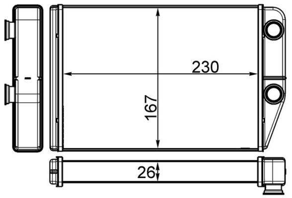 Mahle AH225000S Wärmetauscher, Innenraumheizung-0