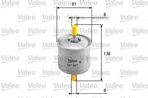 Kraftstofffilter Leitungsfilter Ø 83 mm VALEO für u.a. FORD FIESTA-0