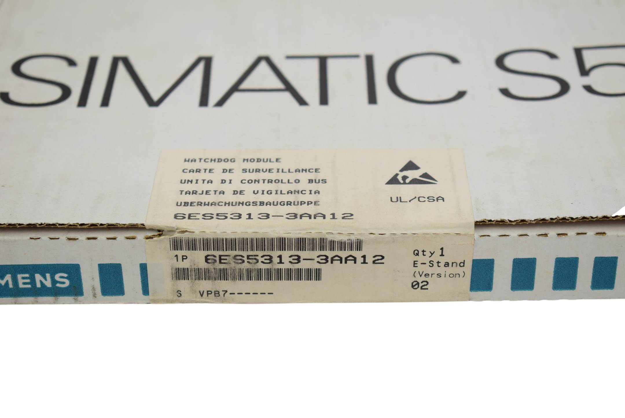 Siemens Simatic S5 313 Busüberwachung 6ES5313-3AA12 ( 6ES5 313-3AA12 ) E2-2