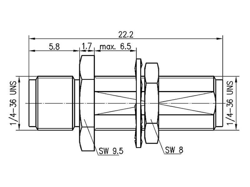 Telegärtner J01154A0041 SMA-Verbinder Buchse/Buchse vergoldet-4