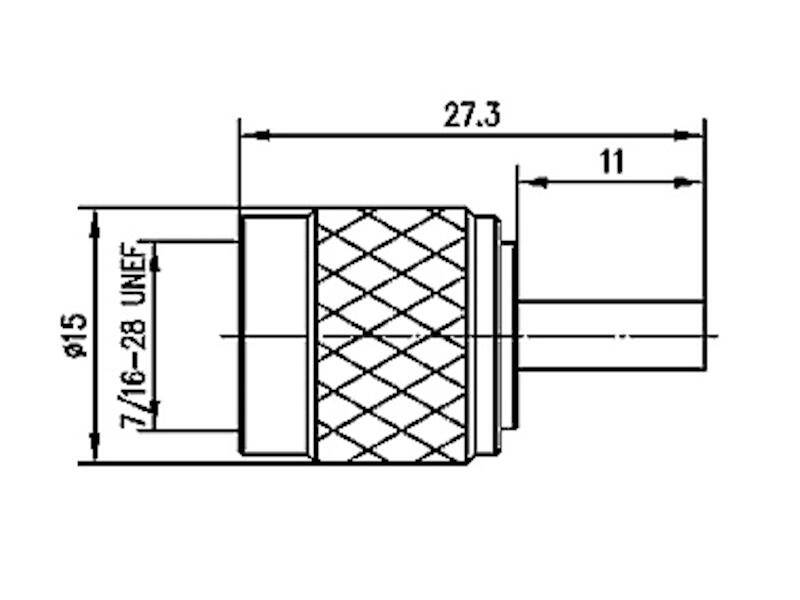 Telegärtner J01010R0001 R-TNC-Crimpstecker für RG-316/U-1