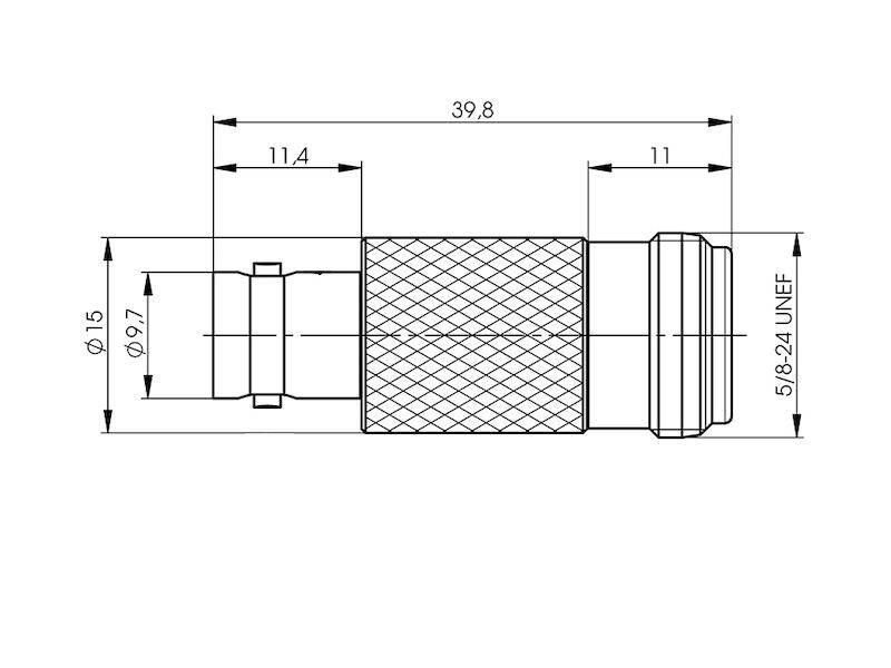 Telegärtner T100123592 Adapter BNC-Buchse / N-Buchse-1