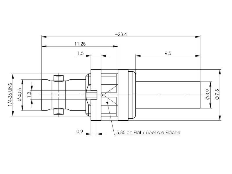Telegärtner 100025064 100025064 BNC-Steckverbinder Buchse, Einbau 75 Ω 1 St.-2