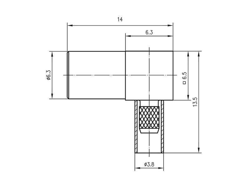 Telegärtner J01161A0668 SMB-Winkelbuchse für RG-316/U Crimpanschluss-1