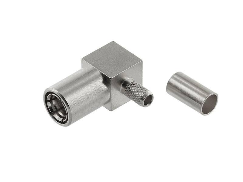 Telegärtner J01161A0668 SMB-Winkelbuchse für RG-316/U Crimpanschluss-0