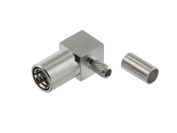 Telegärtner J01161A0668 SMB-Winkelbuchse für RG-316/U Crimpanschluss
