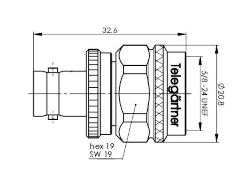 Telegärtner T100123517 Adapter BNC-Buchse / N-Stecker-2
