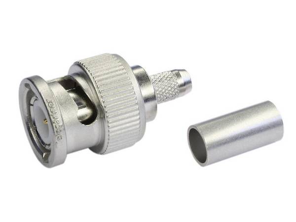 Telegärtner J01002A1288Z BNC-Crimpstecker 75 Ohm für RG-59B/U Professional einzeln verpackt