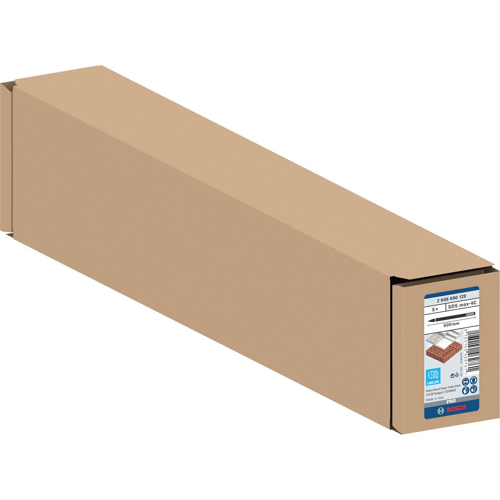 Spitzmeißel mit SDS max-Aufnahme, 600 mm, 5er-Pack-3