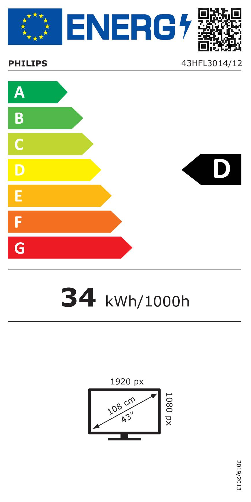 PHILIPS Hotel TV 43HFL3014/12 109,0cm(43") EasySuite-3