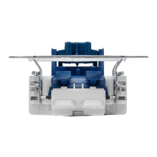 KOPP 508600001 - Unterputz Kontrollschalter-Sockel (Aus-/Wechselschalter | 250V | 10AX | IP20) - aluminium-3