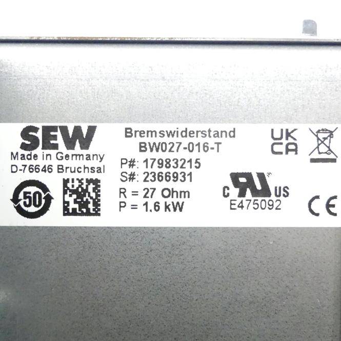 SEW-Eurodrive Bremswiderstand BW027-016-T (17983215)-1