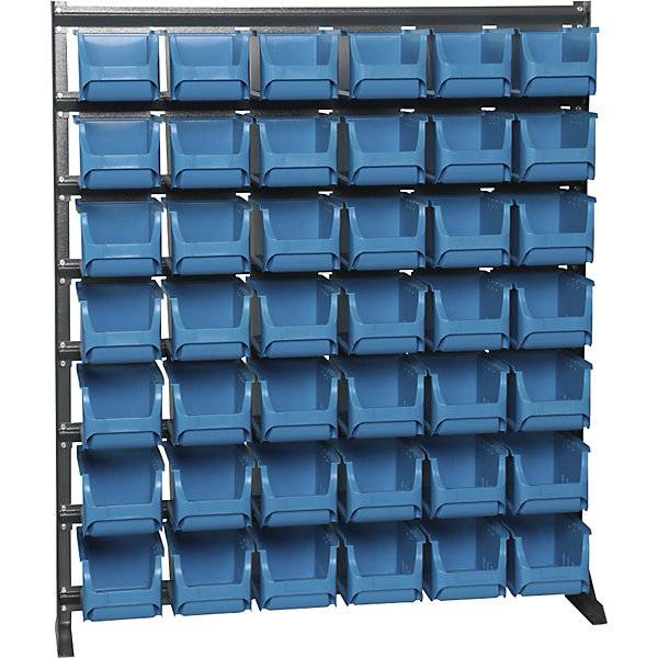 Kleinteile-Lagerregal ECO mit Sichtlagerkästen HxT 1160 x 235 mm. Dinzl Ordnungstechnik GmbH 80699749