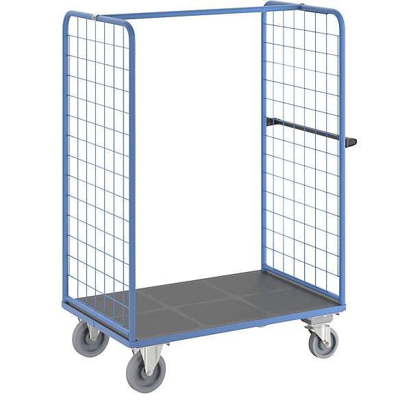 Etagenwagen mit Gitter-Seitenwänden mit Zentralstopp Ladefläche 1175 x 800 mm. TAKKT Industrial & Packaging-1