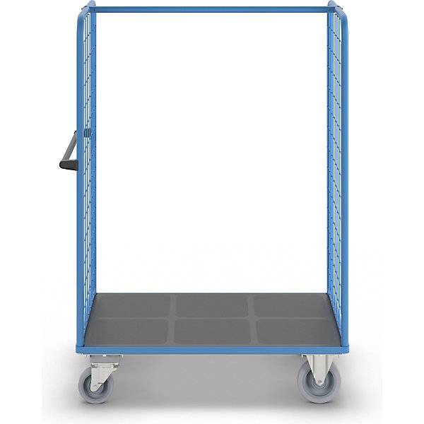 Etagenwagen mit Gitter-Seitenwänden mit Zentralstopp Ladefläche 1175 x 800 mm. TAKKT Industrial & Packaging-3