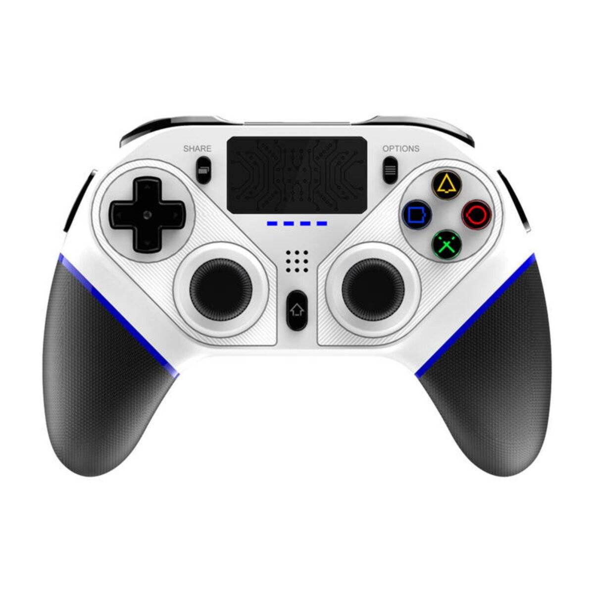 Kabelloser Gaming-Controller in Weiß mit LED-Beleuchtung & Lautsprecher-1