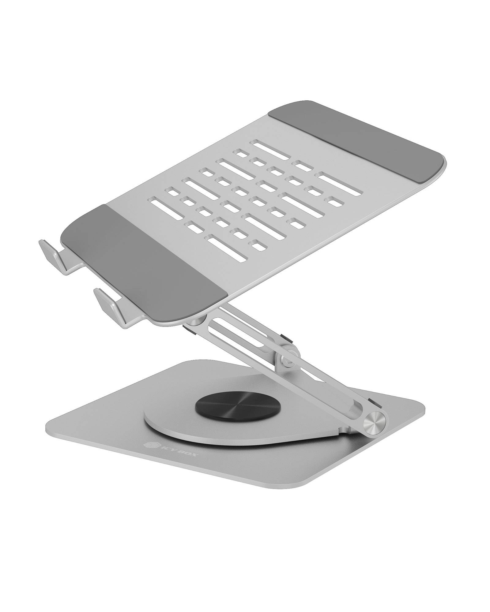 IB-NH300-R, Notebookhalter, rotierend, höhenverstellbar, Aluminium, für Notebooks bis 17" (43 cm)-0