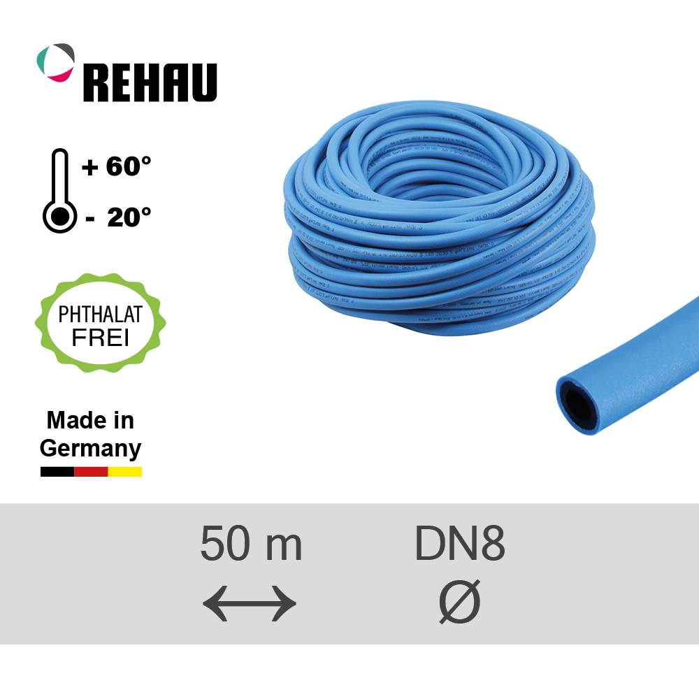 Gewebeschlauch Blau 50 m DN 19 TÜV-geprüft "Raufilam slidetec soft"-0
