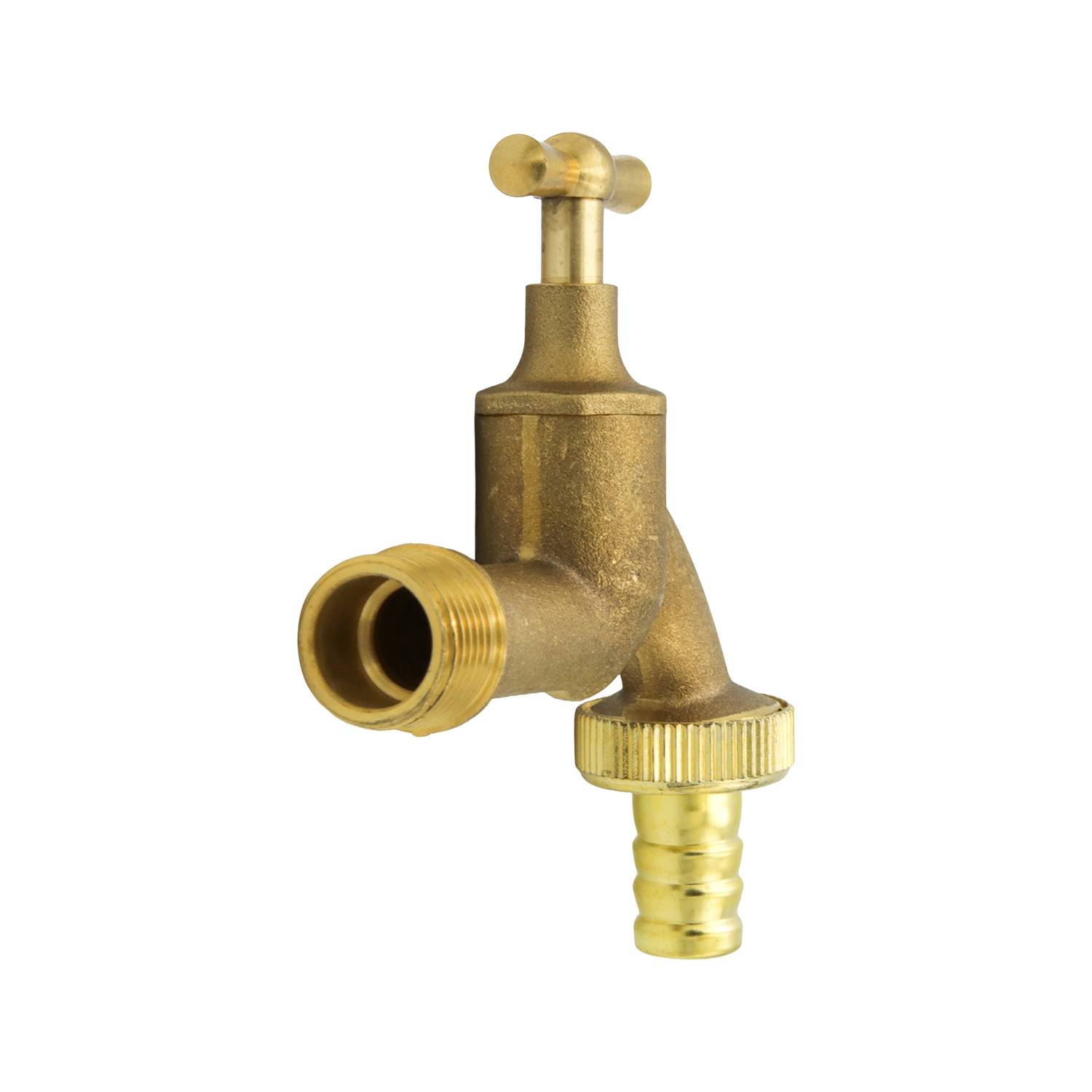 Ventilauslaufhahn 1/2" Anschluss x 3/4" Abgang mit 14mm Schlauchtülle-2