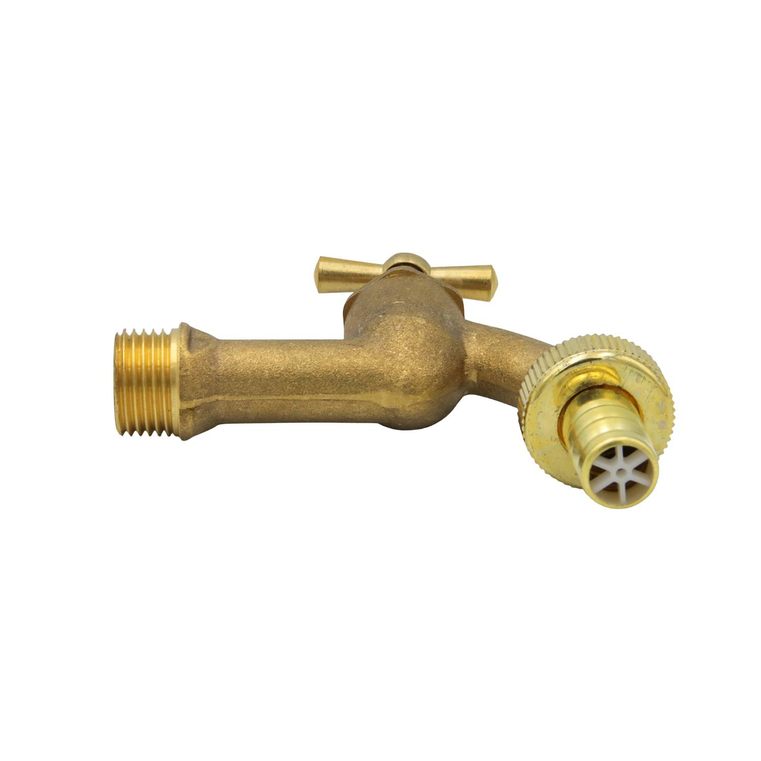 Ventilauslaufhahn 1/2" Anschluss x 3/4" Abgang mit 14mm Schlauchtülle-3