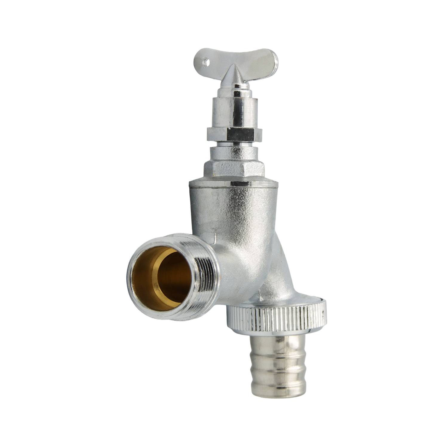 Ventilauslaufhahn 3/4" Anschluss x 1" Abgang mit 20mm Schlauchtülle-4