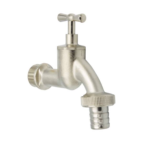 Messing Ventilauslaufhahn Wasserhahn 3/4 Zoll DN20 mit Schlauchtülle