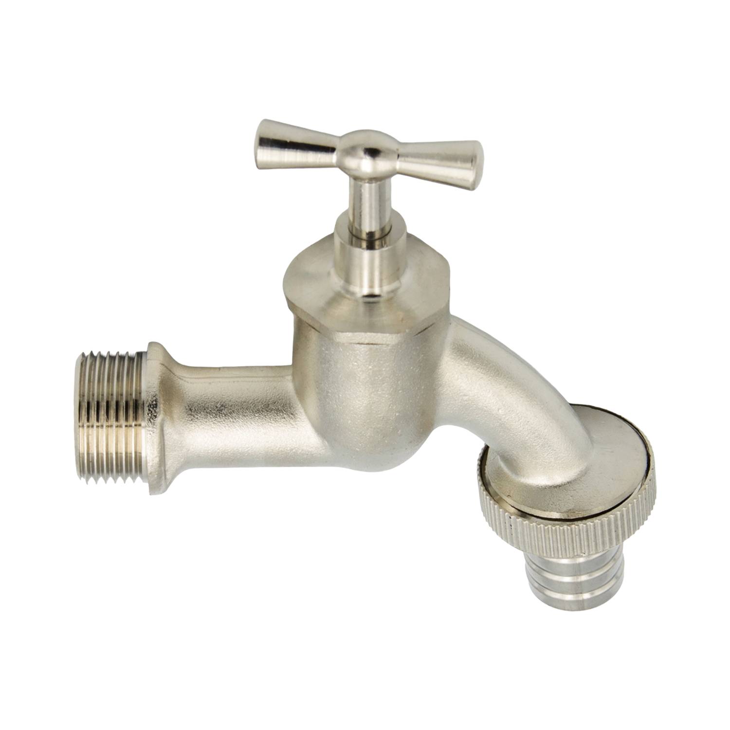 Messing Ventilauslaufhahn Wasserhahn 3/4 Zoll DN20 mit Schlauchtülle-2