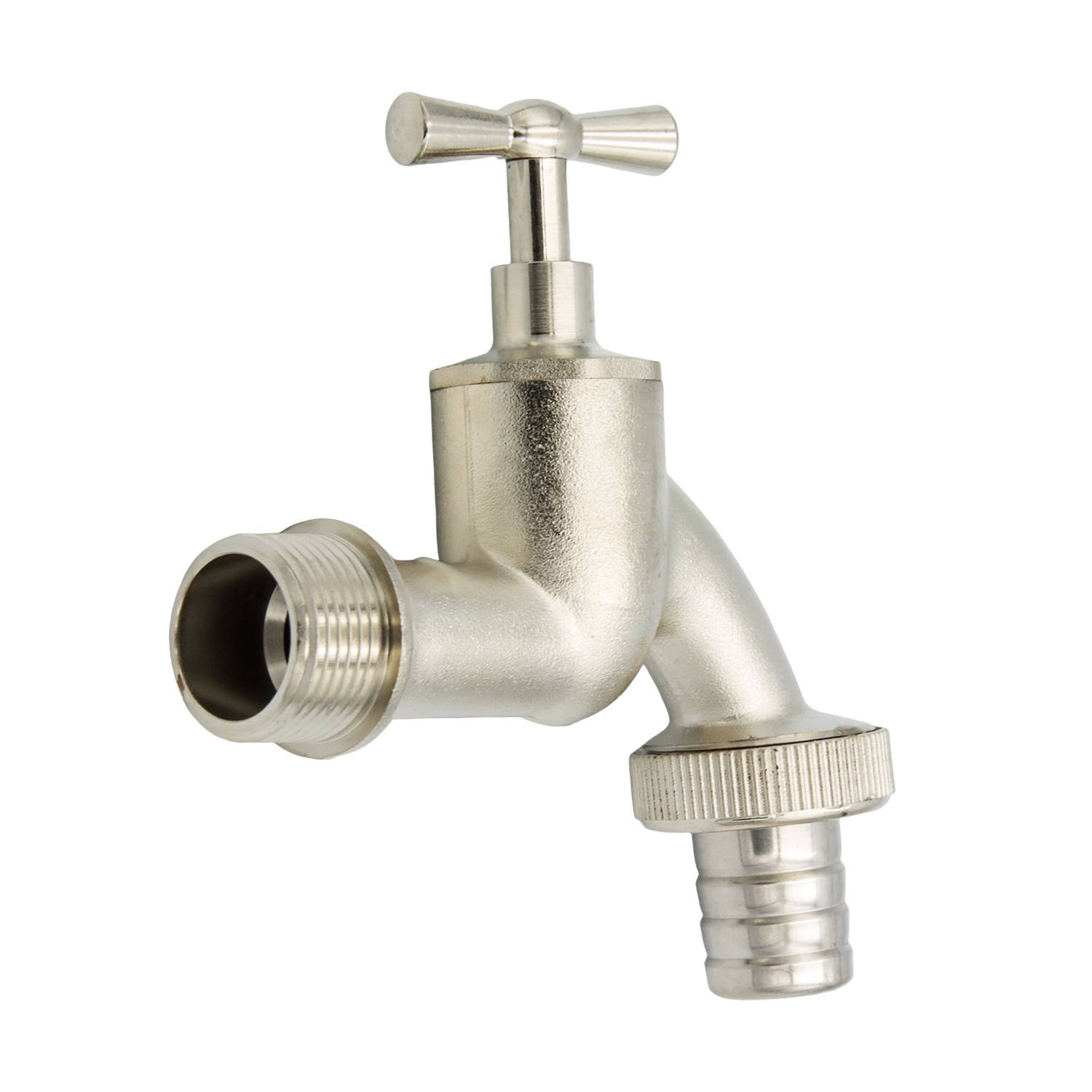 Messing Ventilauslaufhahn Wasserhahn 3/4 Zoll DN20 mit Schlauchtülle-4