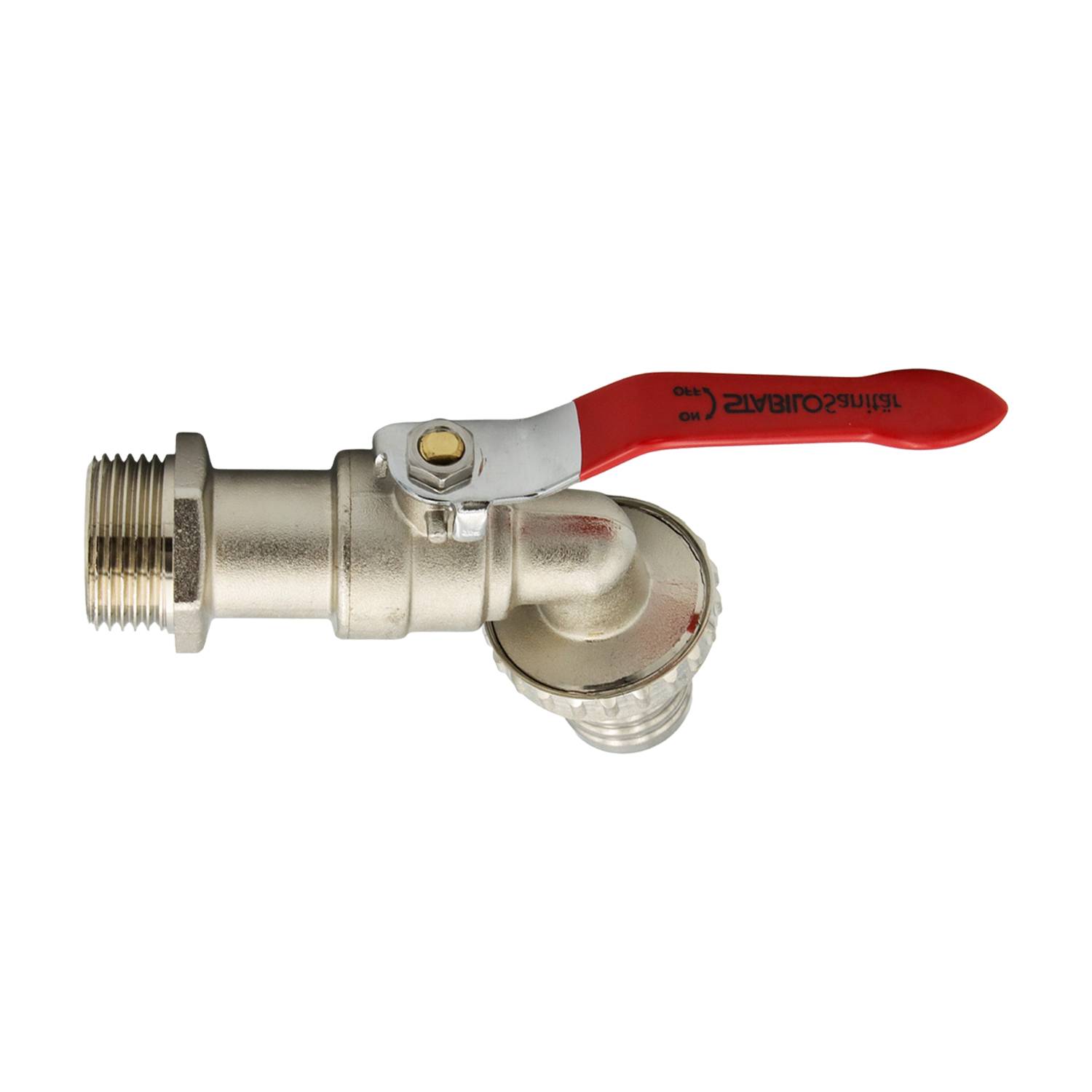 Messing Kugelauslaufhahn 1 Zoll 33mm Absperrhahn Kugelhahn Garten Auslaufhahn-2